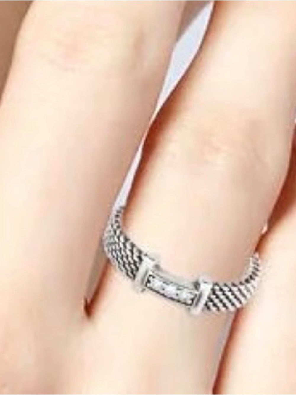Tiffany & Co Somerset Mesh Ring with Diamonds